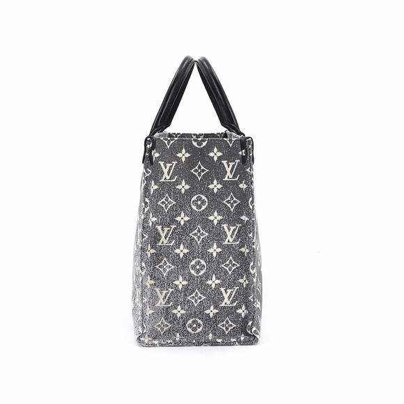 Louis Vuitton Monogram Jacquard Denim Onthego MM Gray White Black - Picture 3 of 8